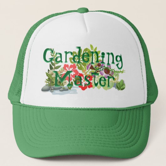 Gradening Master Trucker Hat. Pet (Voorkant)