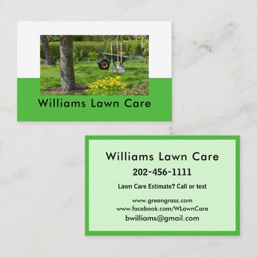 Gradenmolen personaliseren 100 visitekaartje (Voorkant / Achterkant)