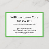 Gradenmolen personaliseren 100 visitekaartje (Achterkant)