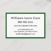 Gradenmolen personaliseren 100 visitekaartje (Achterkant)