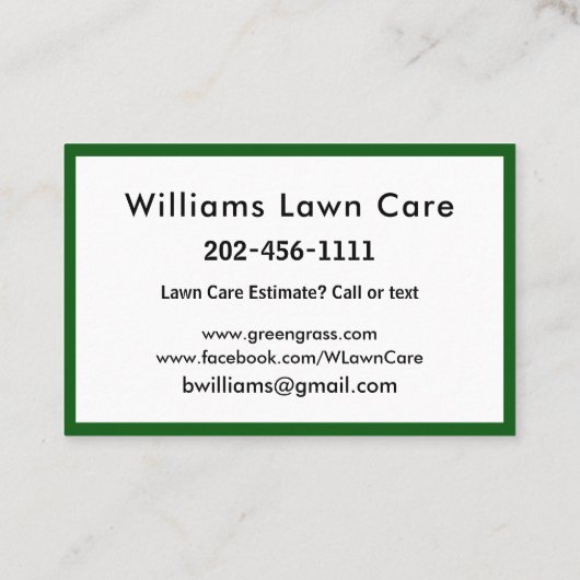 Gradenmolen personaliseren 100 visitekaartje (Achterkant)