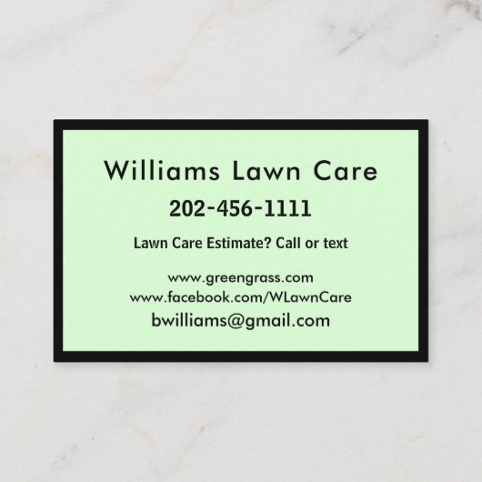 Gradenmolen personaliseren 100 visitekaartje (Achterkant)