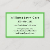 Gradenmolen personaliseren 100 visitekaartje (Achterkant)