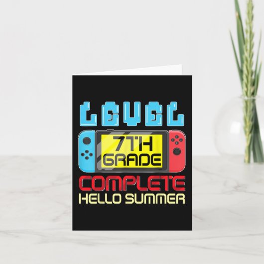 Gradenniveau Compleet Laatste Dag van School Afstu Kaart (Voorkant)