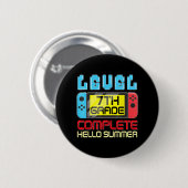 Gradenniveau Compleet Laatste Dag van School Afstu Ronde Button 5,7 Cm (Voorkant /achterkant)