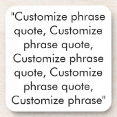 Gradenquote aanpassen, elegant zwart wit bier onderzetter (Voorkant)