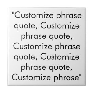 Gradenquote aanpassen, elegante zwarte letters tegeltje