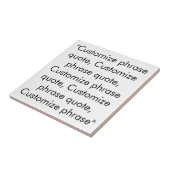 Gradenquote aanpassen, elegante zwarte letters tegeltje (Zijkant)