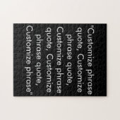 Gradenquote elegant zwart wit aanpassen legpuzzel (Horizontaal)