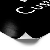 Gradenquote elegant zwart wit aanpassen perfect poster (Hoek)