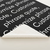 Gradenquote elegant zwart wit aanpassen sherpa deken (3/4)