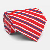 Gradenstripes Tricolored USA Flag Pattern Stropdas (Opgerold)