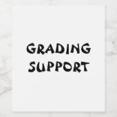 Gradering Ondersteuning Wijn Etiket (Enkel label)