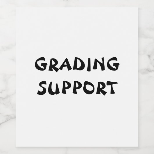 Gradering Ondersteuning Wijn Etiket (Enkel label)