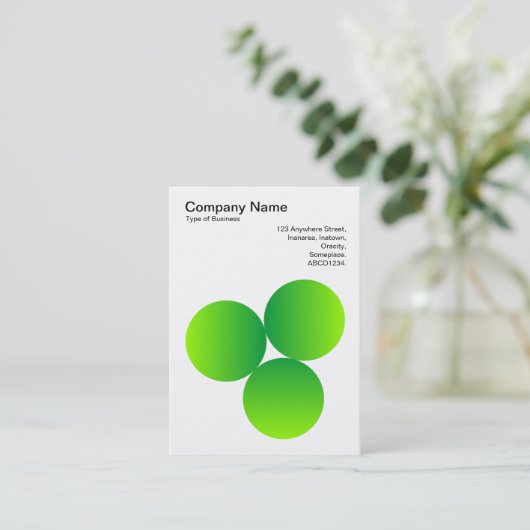 Gradiënt 3 Cirkels 04 Visitekaartje (Staand voorkant)