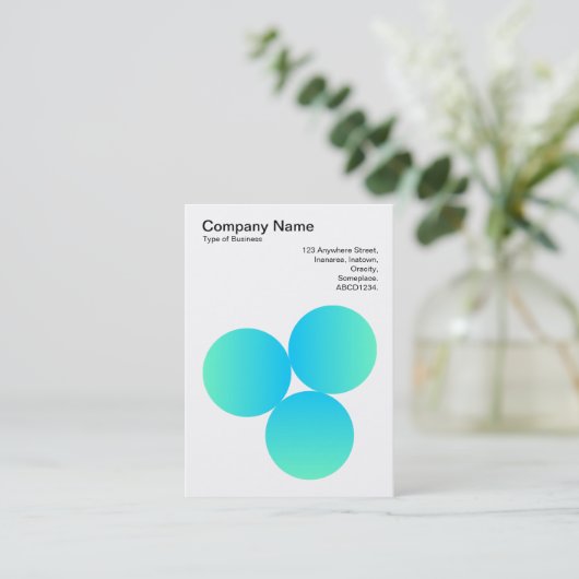 Gradiënt 3 Cirkels 05 Visitekaartje (Staand voorkant)