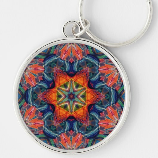 Gradiënt aardewarmer energie Kaleidoscope Sleutelhanger (Voorkant)