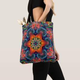Gradiënt aardewarmer energie Kaleidoscope Tote Bag