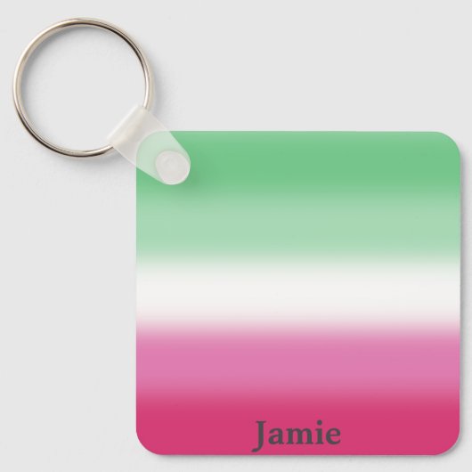 Gradiënt Abroseksuele Pride Flag Sleutelhanger (Voorkant)