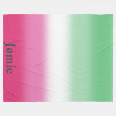 Gradient Abrosexual Pride Flag Fleece Deken (Voorkant (Horizontaal))