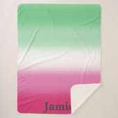 Gradient Abrosexual Pride Flag Sherpa Deken (Voorkant)