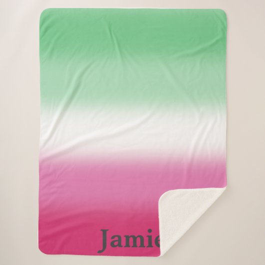 Gradient Abrosexual Pride Flag Sherpa Deken (Voorkant)