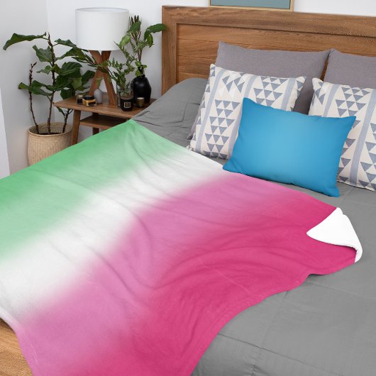 Gradient Abrosexual Pride Flag Sherpa Deken
