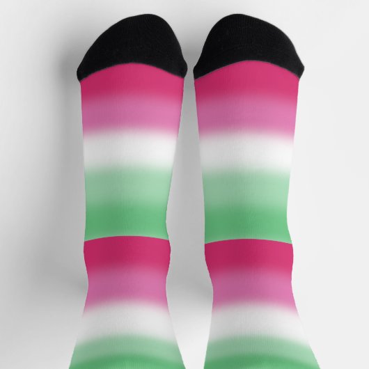 Gradient Abrosexual Pride Flag Sokken (Top)