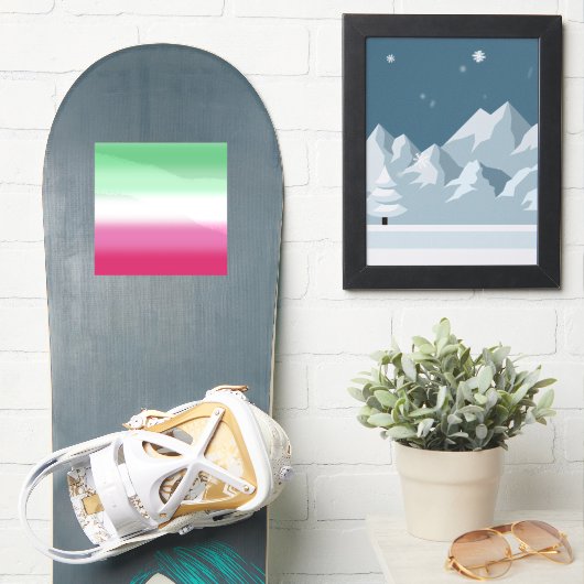 Gradient Abrosexual Pride Flag Sticker (Snowboard)