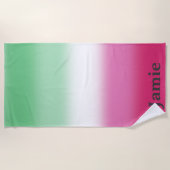 Gradient Abrosexual Pride Flag Strandlaken (Voorkant)