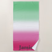 Gradient Abrosexual Pride Flag Strandlaken (Voorkant)