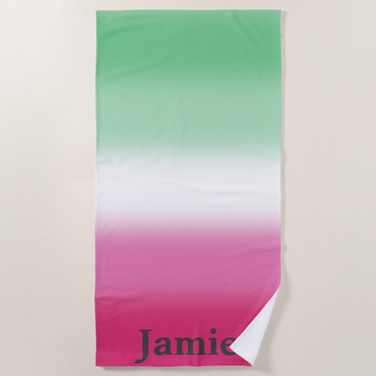 Gradient Abrosexual Pride Flag Strandlaken (Voorkant)