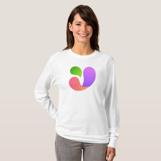 "Gradient Abstract"-T-shirt T-shirt (Voorkant volledig)