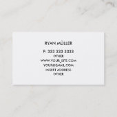 Gradiënt Achtergrond Professionele afbeelding en m Visitekaartje (Achterkant)