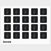 Gradiënt Ademhalen Vierkante Sticker (Vel)