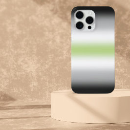 Gradient Agender Pride Flag met aangepaste naam iPhone 15 Pro Max Hoesje