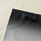 Gradient Agender Pride Flag met aangepaste naam Strandlaken (In situ)