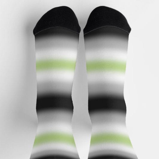 Gradient Agender Pride-vlag Sokken (Top)