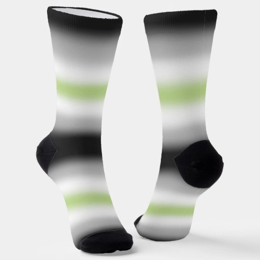 Gradient Agender Pride-vlag Sokken (Gebogen)