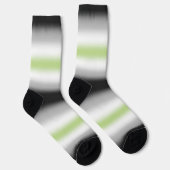 Gradient Agender Pride-vlag Sokken (Rechts)