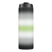 Gradient Agender Pride-vlag Thermosbeker (Voorkant)