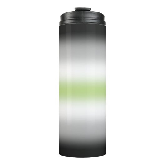 Gradient Agender Pride-vlag Thermosbeker (Voorkant)