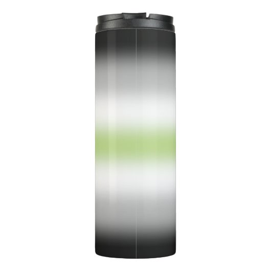 Gradient Agender Pride-vlag Thermosbeker (Achterkant)