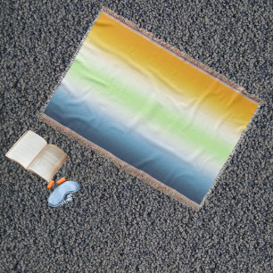 Gradiënt AroAce Agender Pride Deken