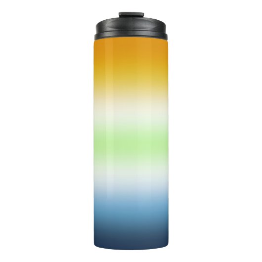 Gradient AroAce Agender Pride Flag Thermosbeker (Voorkant)