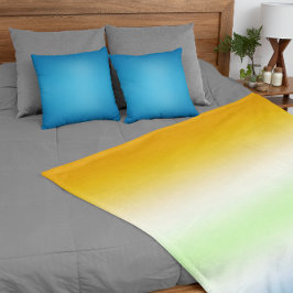 Gradient AroAce Agender Pride Fleece Deken