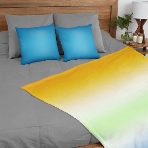 Gradiënt AroAce Agender Pride Fleece Deken
