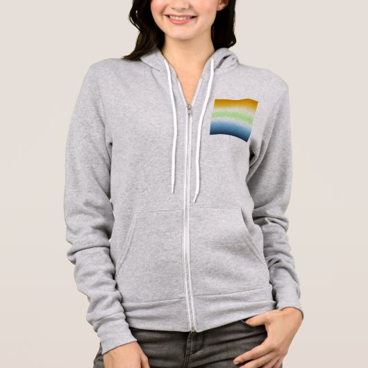 Gradient AroAce Agender Pride Hoodie (Voorkant)