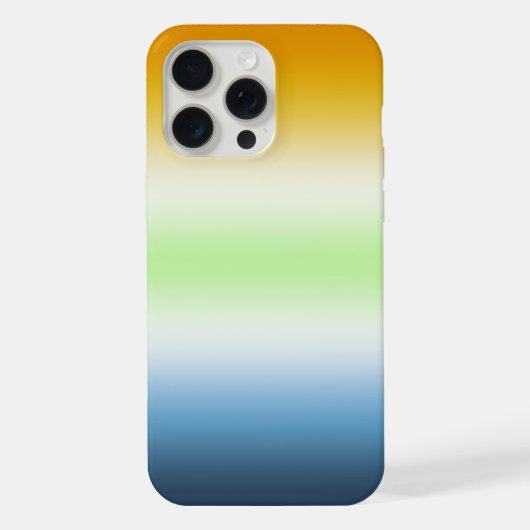 Gradient AroAce Agender Pride iPhone Hoesje (Achterkant)
