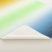 Gradient AroAce Agender Pride Sherpa Deken (3/4)